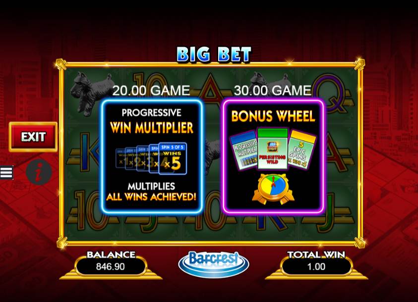 monopoly big event slot game 