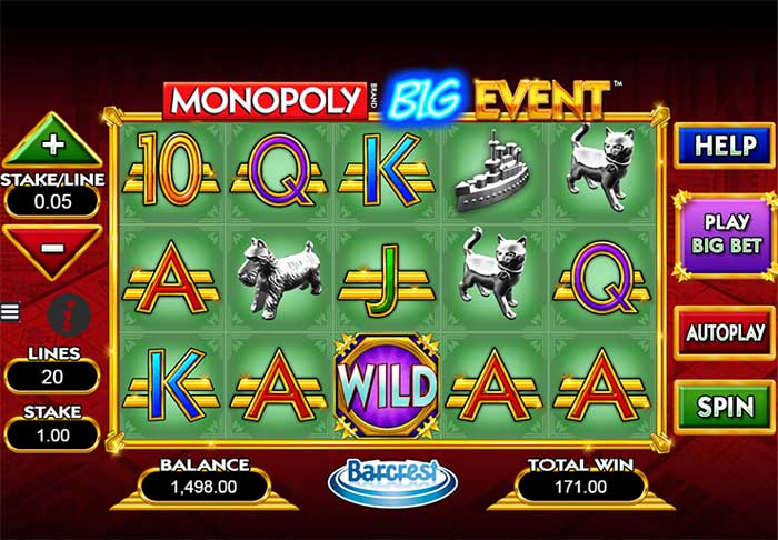 monopoly big event online slot machine