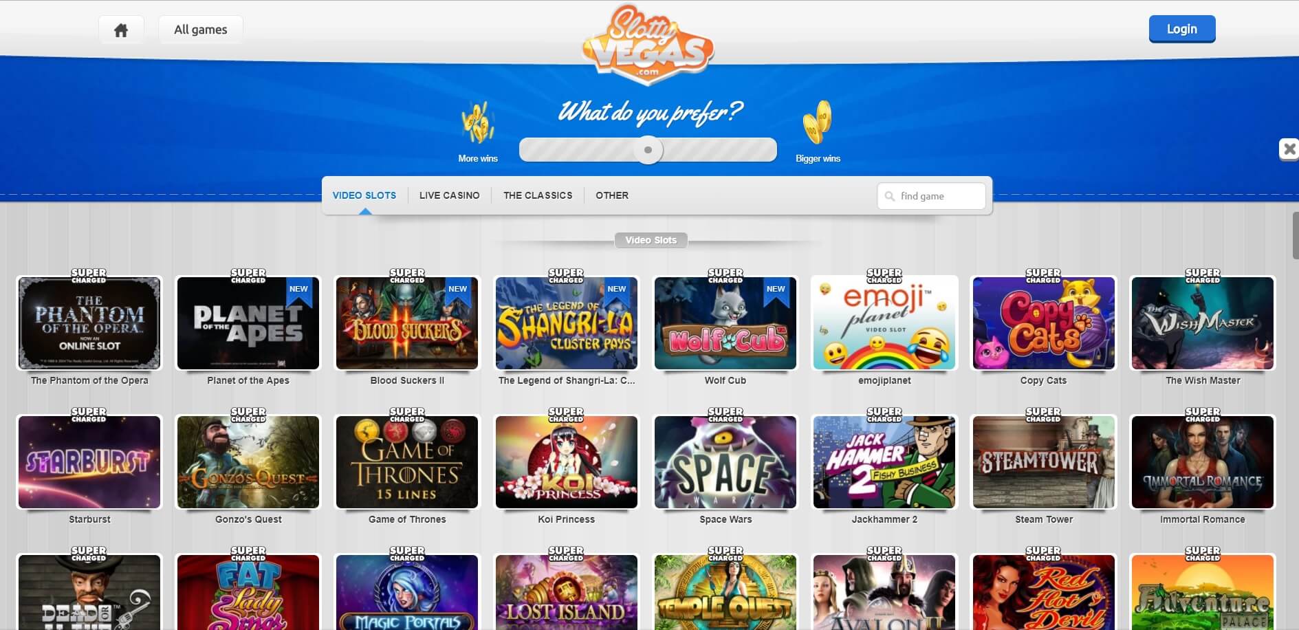 slotty vegas slots choice